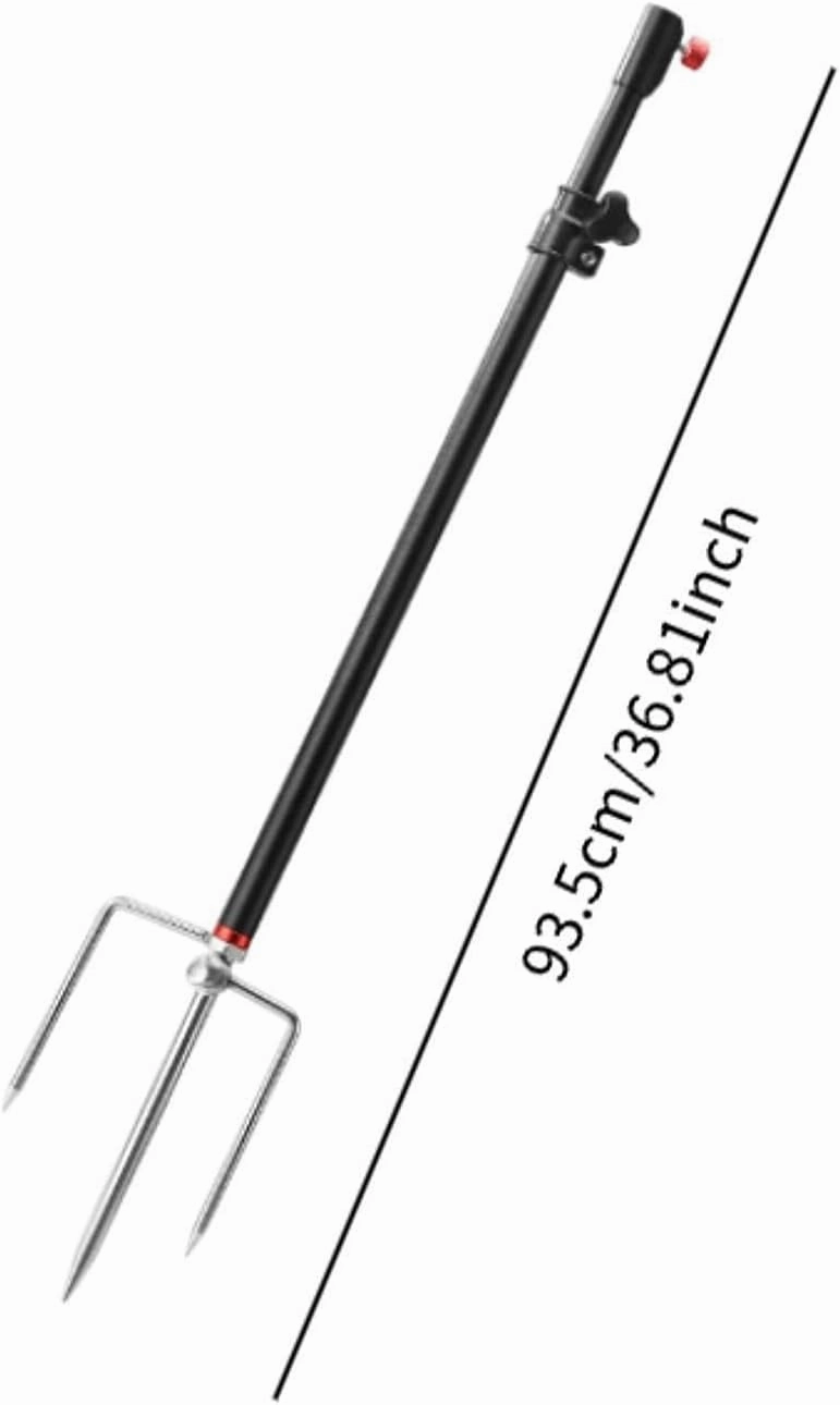 Fishing Rod Holder for Ground Multifunctional Sturdy Adjustable Portable Stable Fishing Rod Pole Bracket for Camping Picnic