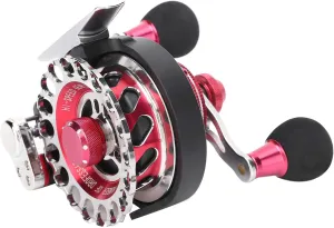 FLEXMAN B65 Baitcasting Reel, 10 1 BB 2.6:1 Gear Ratio Portable Fishing Reels, #3 100M Line Capacity Baitcasting Fishing Reel for Raft Sea Boat Reservoir Ice Fishing