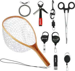 Fly Fishing Tools Kit and Accessories Combo Kits, Fishing Quick Nail Knot Tying Tool, Hook Remover Forceps and Pliers, Stainless Steel Salmon and Trout Multiple Fishing Set Gear Tool Assortment