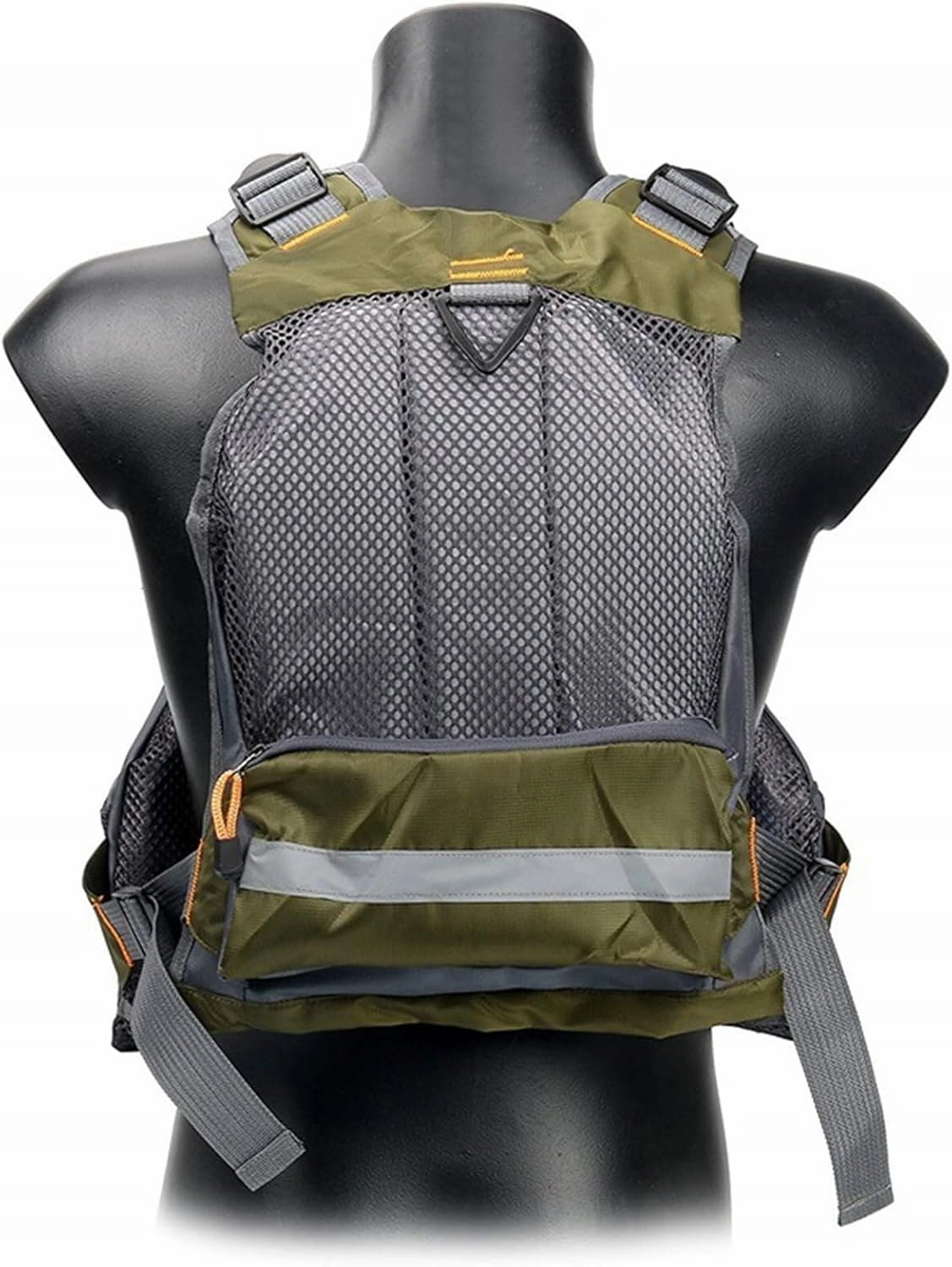 Fly Fishing Vest, Removable Mountain Climbing Fishing Vest for Adults, Adjustable Safety Buoyancy Jacket with Pockets, One Size