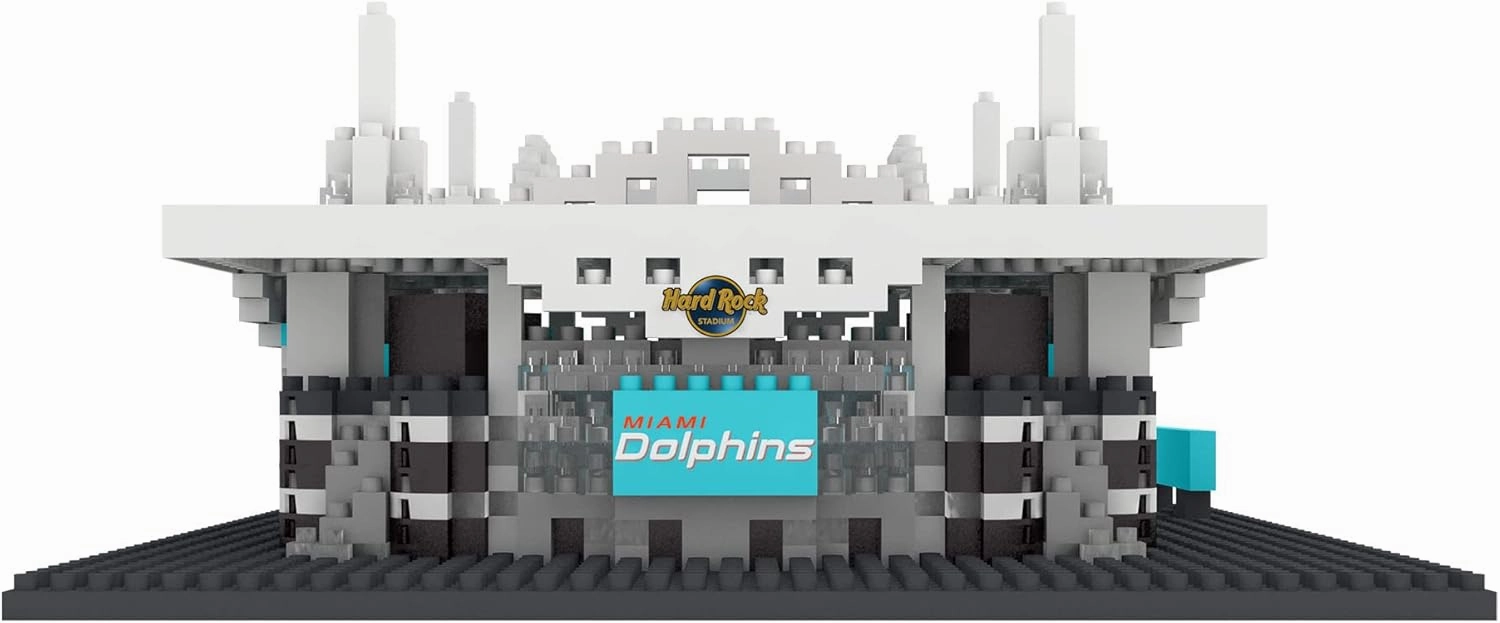 FOCO NFL Unisex-Adult NFL Team Construction Blocks 3D Mini BRXLZ Stadium