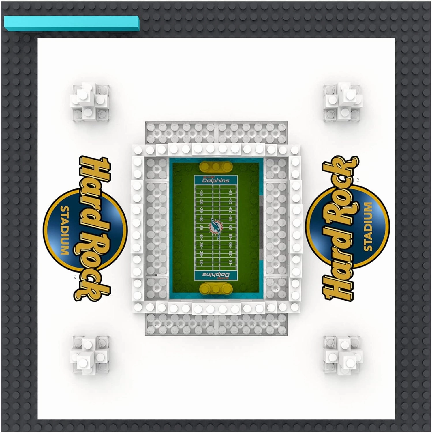 FOCO NFL Unisex-Adult NFL Team Construction Blocks 3D Mini BRXLZ Stadium