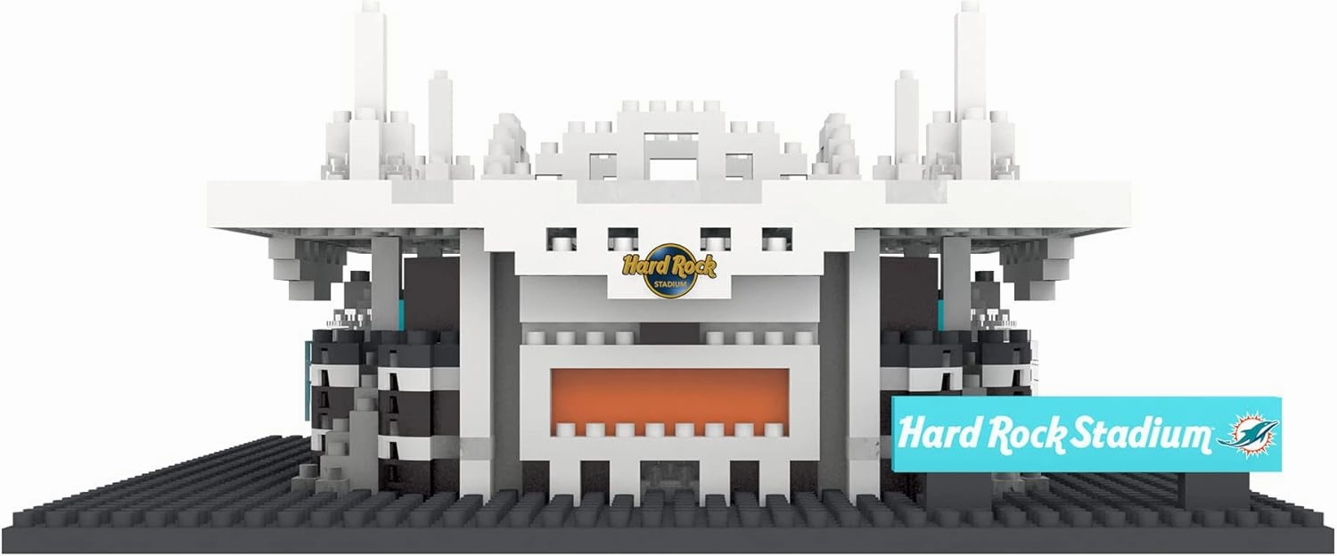 FOCO NFL Unisex-Adult NFL Team Construction Blocks 3D Mini BRXLZ Stadium