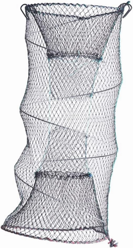 Foldable Fishing Net Trap Zinc Plated Portable Net for Catching Lobster Crab Shrimp Minnow and Crayfish Lightweight Design for Easy Use