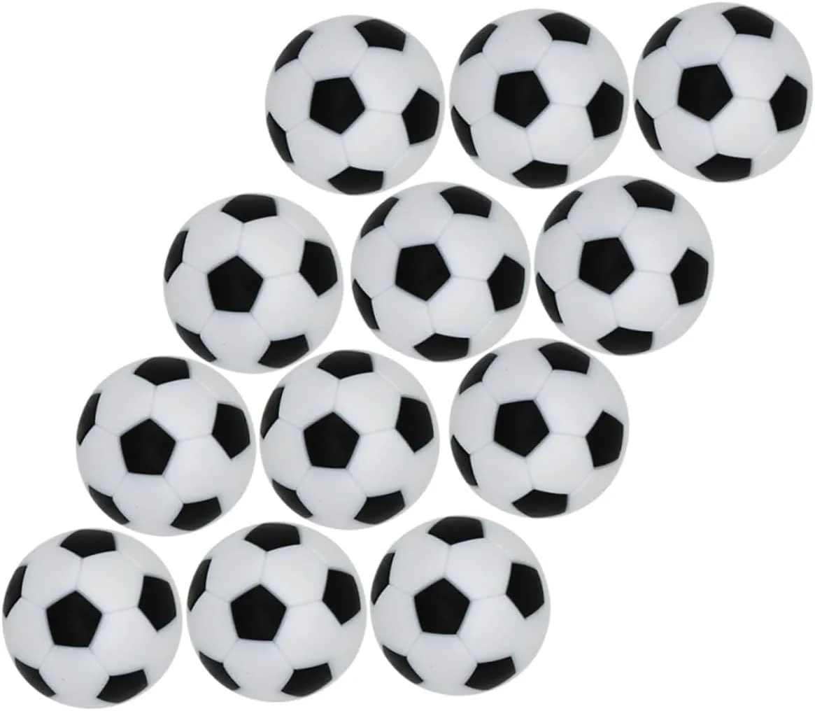 Foosball Table Balls 24pcs Set Mini Football Game Accessories Strong Non-breakable for Table Soccer