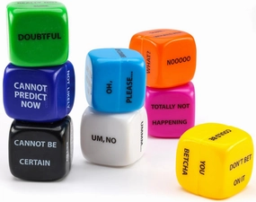 Fortune Dice Toys - Bulk Dice Classroom Prizes - Party Favors Easter Egg Fillers Goodie Bag Supplies Pinata Stuffers - Vending Machine Toy