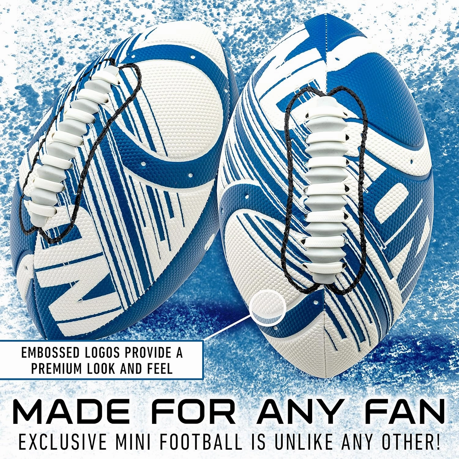 Franklin Sports NFL Team Mini Footballs - Youth 8.5" Official NFL Licensed Football   Air Pump Set