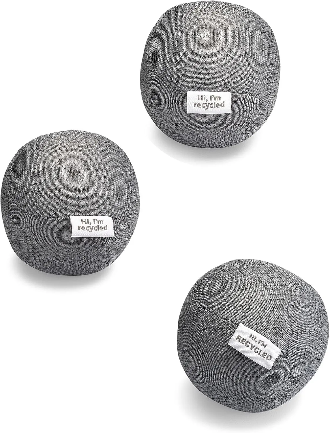 Full Circle Home Full Circle Loads of Fun Anti-Static Dryer, Set of 3 – Quiet, Scent-Free and Hypoallergenic Reusable Fabric Softener Laundry Balls – Non Toxic and Vegan, Gray 3 Count