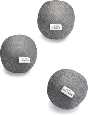Full Circle Home Full Circle Loads of Fun Anti-Static Dryer, Set of 3 – Quiet, Scent-Free and Hypoallergenic Reusable Fabric Softener Laundry Balls – Non Toxic and Vegan, Gray 3 Count