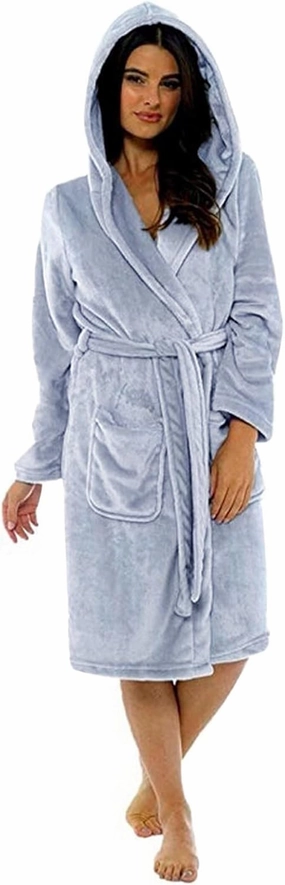 Furry Long Robe Hooded Robes for Women Long Length Full Length Robes for Women Onesie Pajamas with Feet