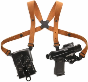 Galco Jackass Shoulder Leather Holster, Right Hand, Black, JR248B