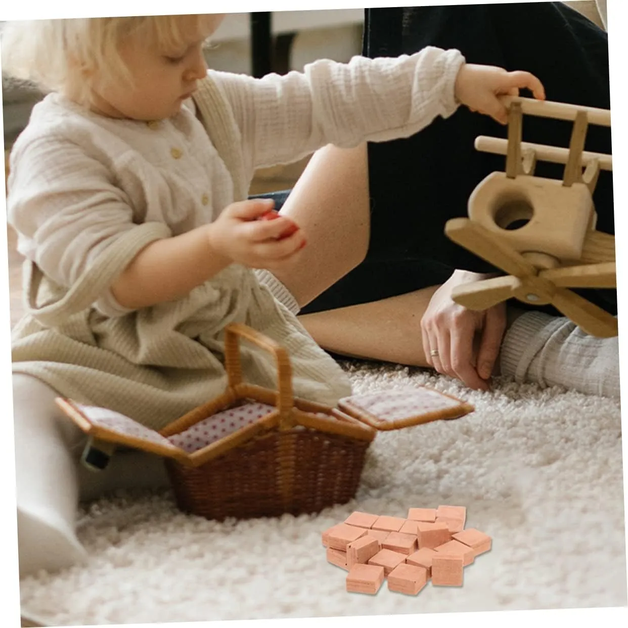 Garneck 5sets DIY Mini Garden Brick Micro Landscape Brick Decor Simulation Wall Model Mini Building Blocks Set 40pcs*5