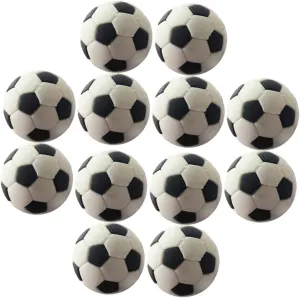 Garneck Mini Soccer Ball for Dollhouse 12pcs Mini Sports Balls Miniature Soccer for Dollhouse Accessories Rubber Made