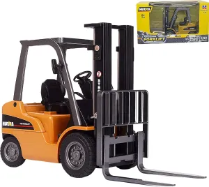 Gemini&Genius 1/50 Scale Diecast Forklift Truck Toys Engineering Vehicle Fork Truck Construction Alloy Warehouse Vehicle Models Toys for Kids
