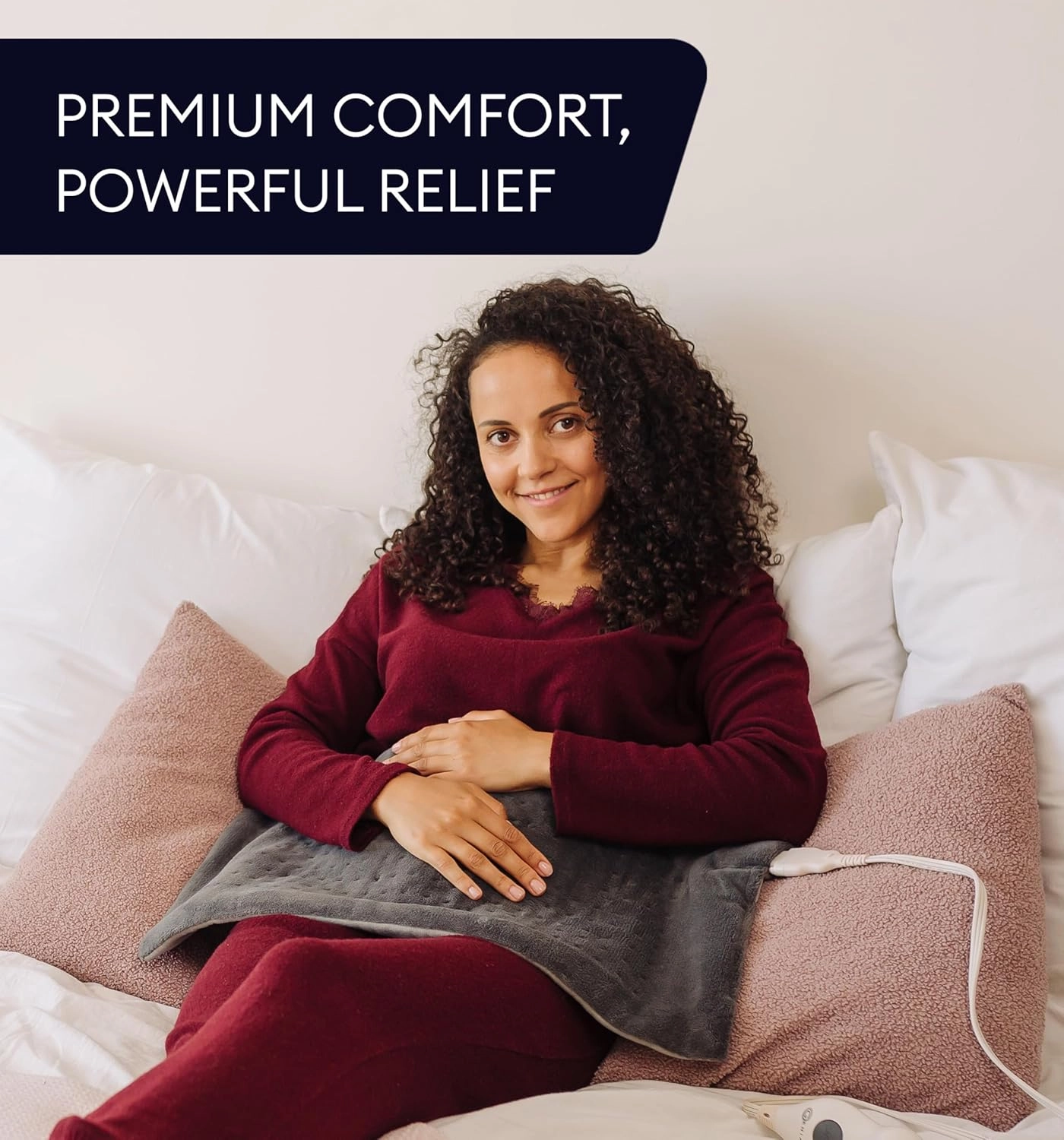 GENIANI Large Electric Heating Pad for Back Pain & Cramps Relief, Mothers Day & Birthday Gifts for Women Mom, FSA HSA Eligible, Auto Shut Off, Machine Washable, Heat Pad for Neck & Shoulder, 12×24"