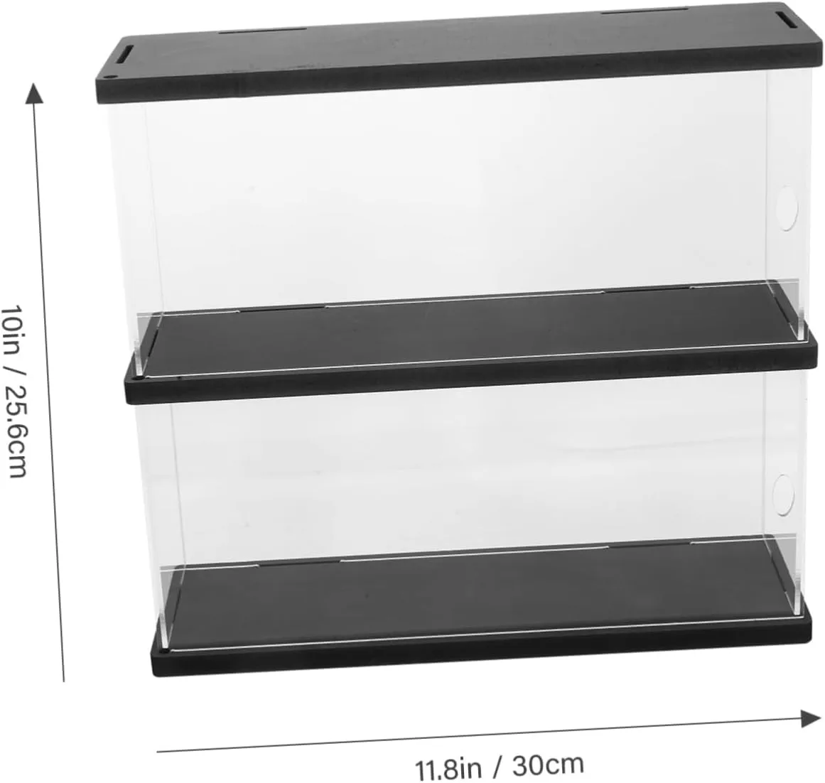 GLEAVI Transparent Display Box for Collectibles Acrylic Action Figure Organizing Case with Dust Protection Clear Artwork Display Box for Dolls and Models Capacity Storage