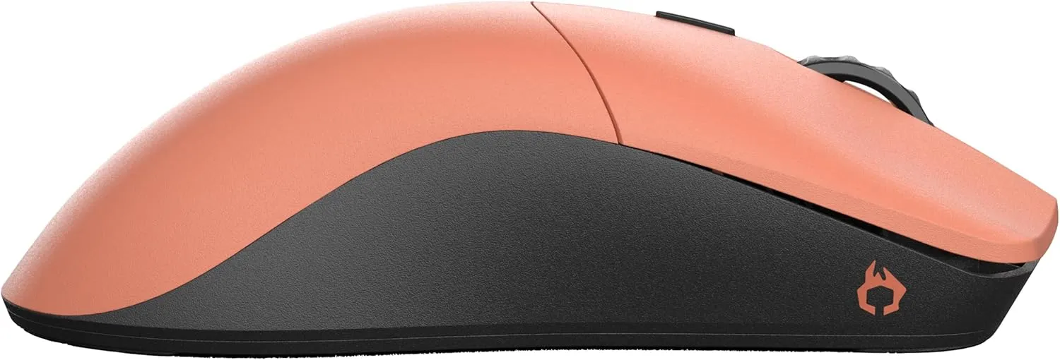 Glorious Forge Model O PRO Wireless Gaming Mouse – Ultra-Light 55g, 6-Button, 19K DPI, 80-Hour Battery, Sealed Shell, No RGB, Ergonomic Claw Grip (Red Fox)