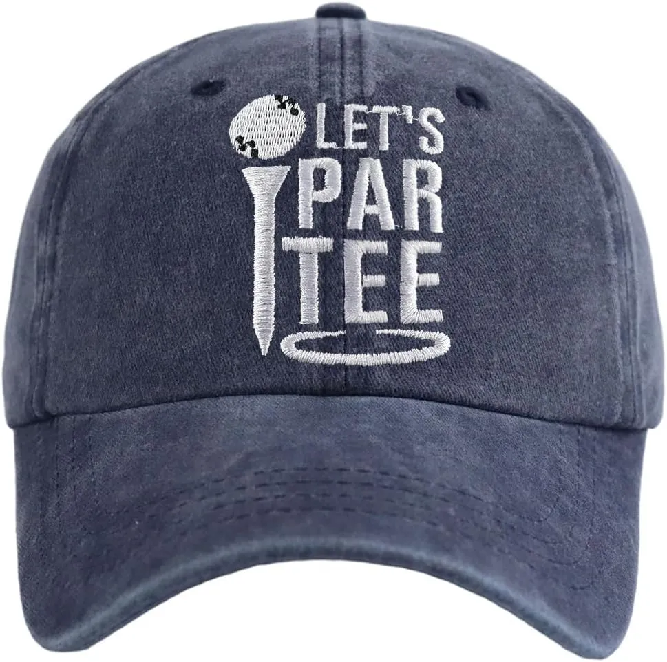 Golf Baseball Cap for Men Women, Embroidered Adjustable Cotton Golf Gifts Dad Hat