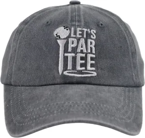 Golf Baseball Cap for Men Women, Embroidered Adjustable Cotton Golf Gifts Dad Hat