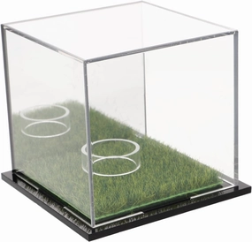 Golf Ball Display Case Acrylic Ball Storage Box Golf Ball Holder Reflective Mirror Back for Collectors