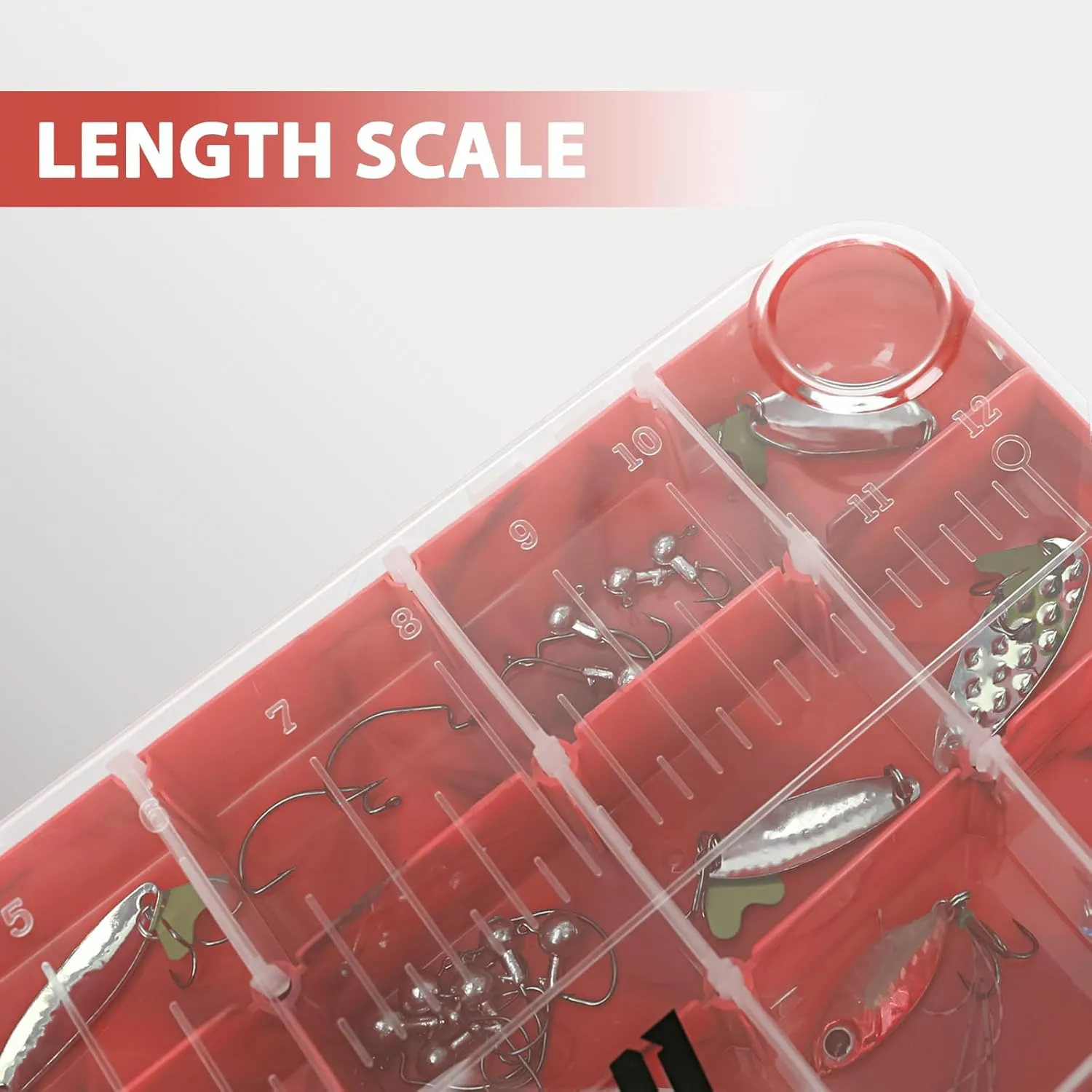 Goloni Fishing Tackle Box,Plastic Clear Fishing Storage Organizer Box With Removable Dividers,3600 Tackle Trays,Storage Lure Box for Lures 4 Pack