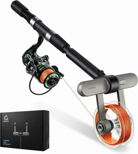 Gonex Fishing Line Spooler with Unwinding Function Installation-Free Fishing line Winder Spooler for Spinning Reel Cast Reel and Spincast Spool Spooling Station System