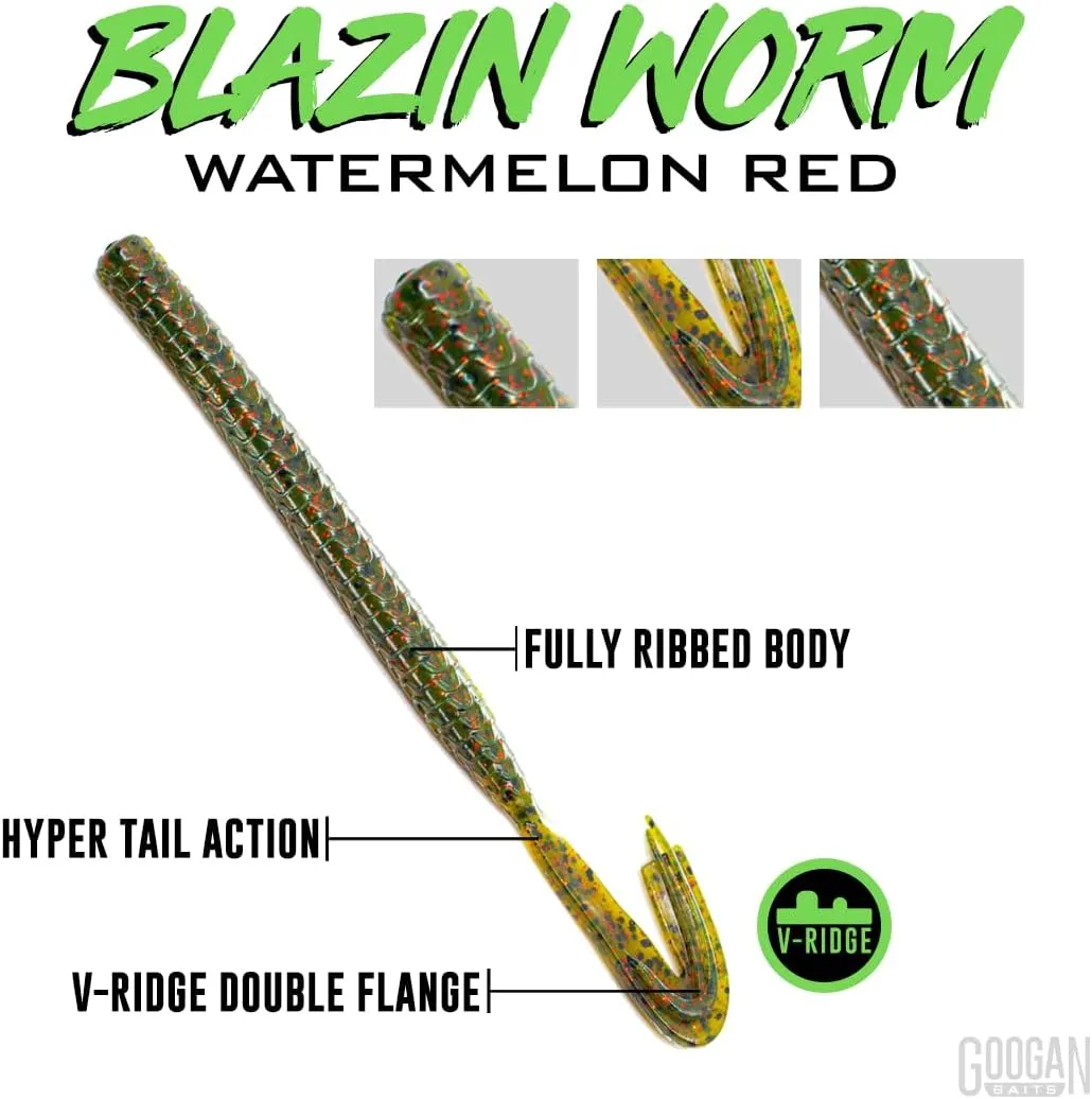 Googan Squad Soft Plastic Baits Sampler Kits – Bass Fishing Lure Bundles for Freshwater & Saltwater – Includes Bandito Bug, Blazin’ Worm, Slizzard Lizard & More