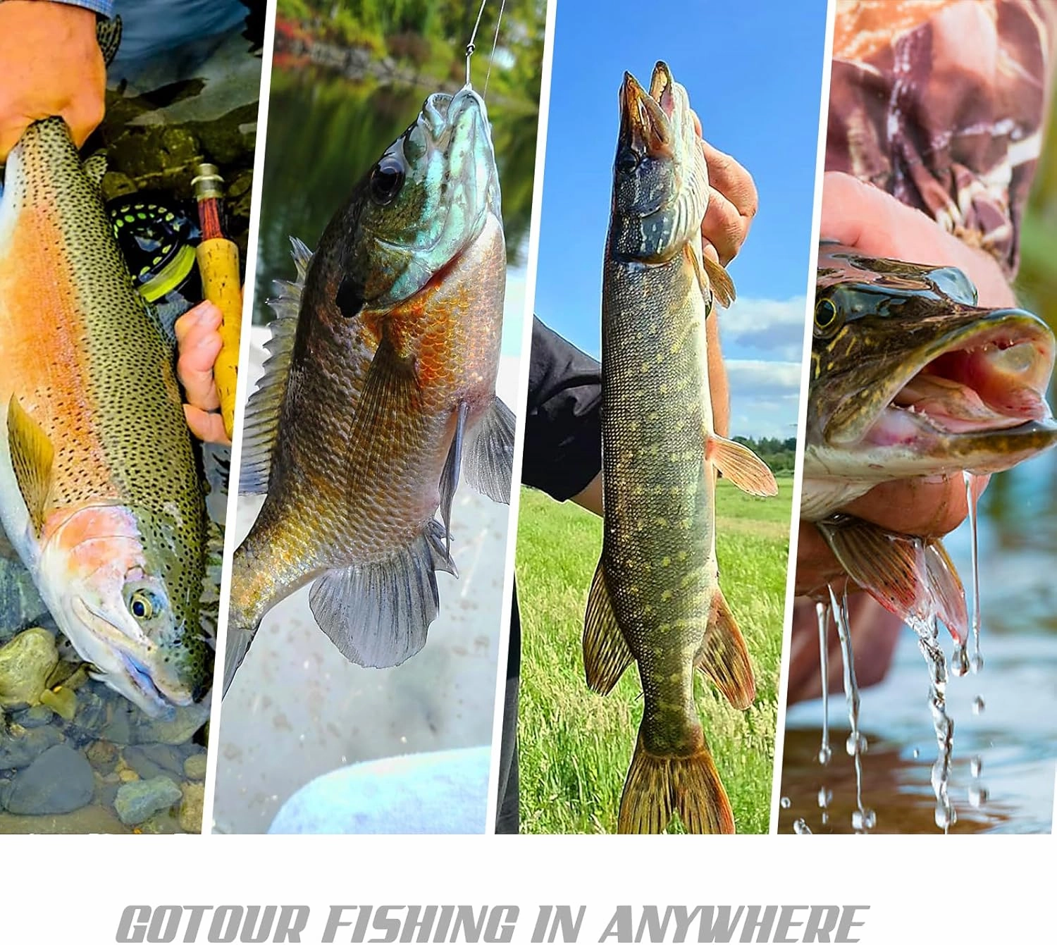Gotour Weedless Soft Fishing Lures for Freshwater and Saltwater, Premium Pre-Rigged Jig Head Paddle Tail Swimbaits for Bass Fishing，Jigs Fishing Bait for Crappie Trout Walleye, Amazing Fishing Gifts