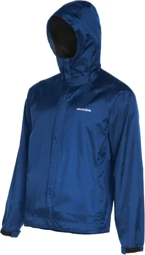 Grundéns Men’s Weather Watch Sport Fishing Jacket - Waterproof, Heavy Duty Rain Gear, Breathable, Packable Raincoat With Hood, Glacier Blue, XX-Large