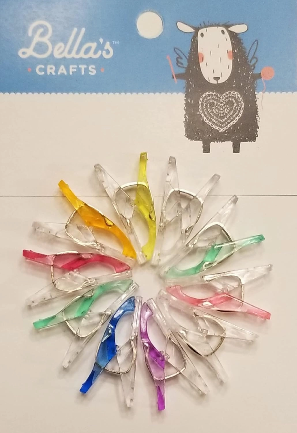 Gutermann Sew-All Thread 547 yd, 8 Pack Bundle with Bella's Crafts Mini Sewing Clips (Essential Colors)