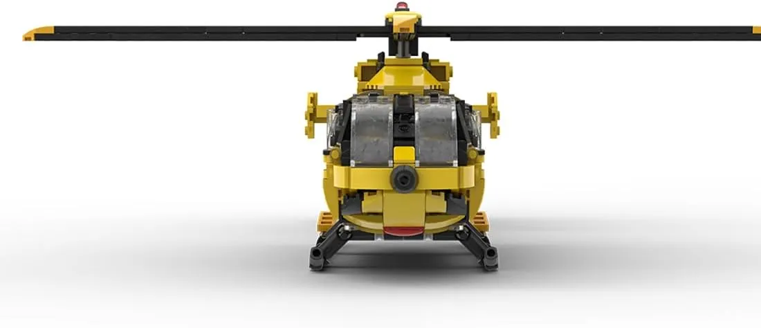 H145 Hawk - 1:40 Scale Helicopter Building Kit, Military Theme Building Block Set, Creative Interactive Building Toy for Teens and Up (611PCS )