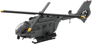 H145M/UH-72B Helicopter with Stand Building Blocks 781 Pieces Military Aircraft Designed by DarthDesigner MOC-214545 Airplane Creative Ornament Display & Collecting for Adults