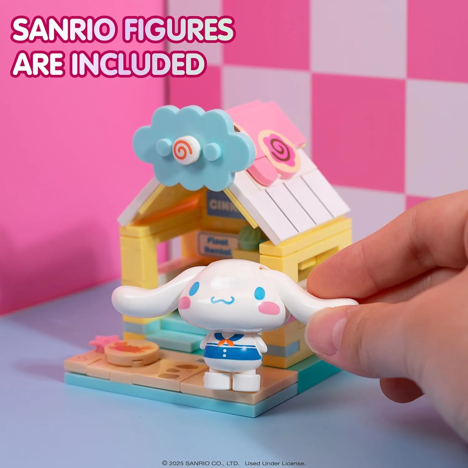 Hamee Sanrio Hello Kitty and Friends ‘Summer Wunderland Mini’ Cute Water Theme Park Building Block Set Birthday Gift, Party Favor, Stress Relief, Collectible Toy, Sanrio Fan, Relaxation – Cinnamoroll