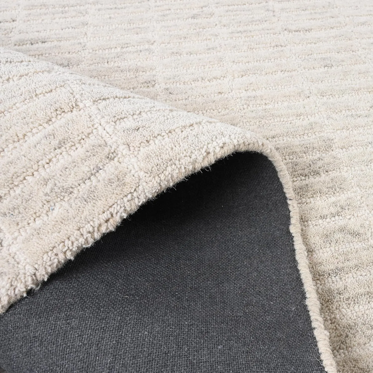 Handmade Capitola Space Dyeing Imported Premium Wool Area Rug - Unique Modern Design Carpet for Living Room, Bedroom, and Dining Room (Grey, 8' x 10')