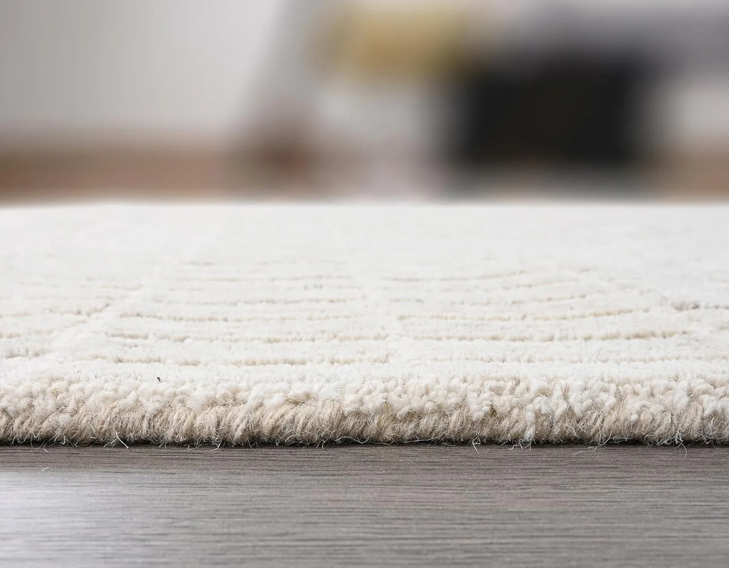 Handmade Capitola Space Dyeing Imported Premium Wool Area Rug - Unique Modern Design Carpet for Living Room, Bedroom, and Dining Room (Grey, 8' x 10')