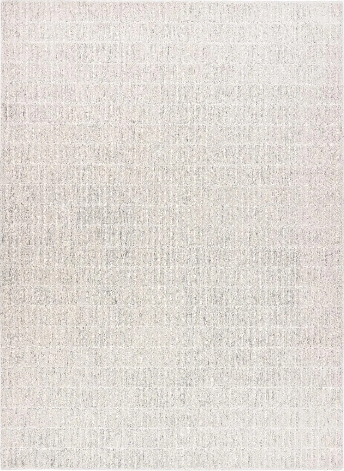 Handmade Capitola Space Dyeing Imported Premium Wool Area Rug - Unique Modern Design Carpet for Living Room, Bedroom, and Dining Room (Grey, 8' x 10')