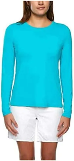 Hang Ten Womens Long Sleeve Rashguard with UPF 50 