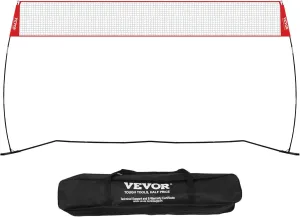 Happybuy Freestanding Volleyball Training Net, Adjustable Height Portable System for Indoor/Outdoor Practice with Carry Bag