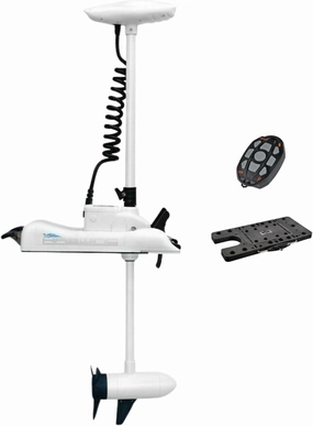 HASWING Electric Trolling Motor – Cayman 12V 55LB 54 Inch Shaft Bow Mount Boat Fishing Saltwater Freshwater with Remote Control and Quick Release Bracket 50700-137W-Q