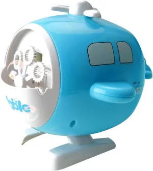 HEMOTON 1pc Electric Automatic Bubble Blower Toy for Boys and Girls Creative Helicopter Design Random Color Portable Bubble Maker for Outdoor Fun and Parties