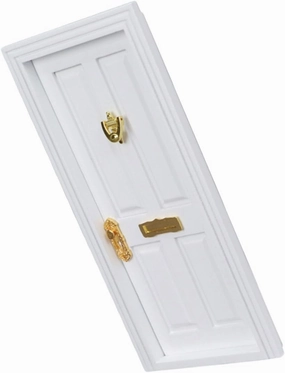 Hemoton 1set Miniature Door Handle for Dollhouses Scale Four-Panel Ornament for Home Decor and Miniature Home Furnishings