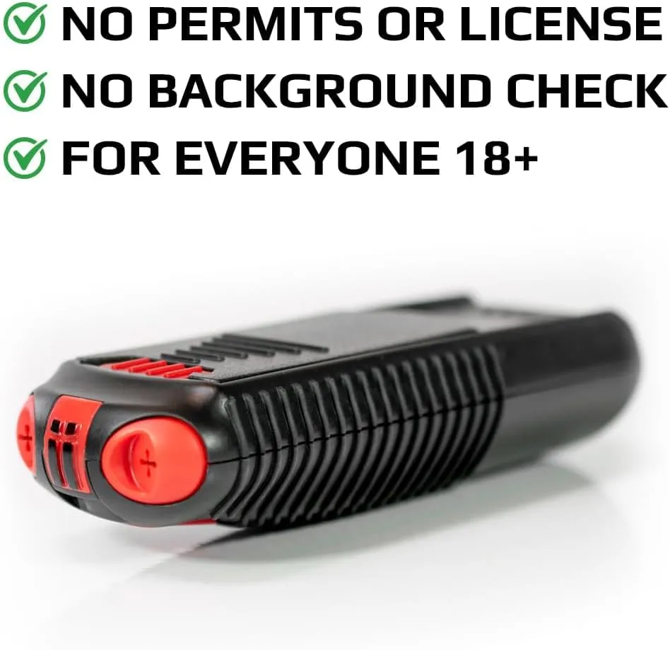 HERO AiiRO Non-Lethal Defense Aerosol Gel - Self Defense Weapon with 120dB Alarm, Pocket-Sized for Concealment, Easy Reload, Long-Lasting Effects - No Permit - Non-Lethal Gun Alternative