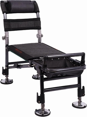 High Back Chair Fishing Chair Lengthen Chaise Lounge Chairs with Adjustable Backrest Legs Tackle Storage for Wild Fishing Camping Support 440 lbs Camping Chair