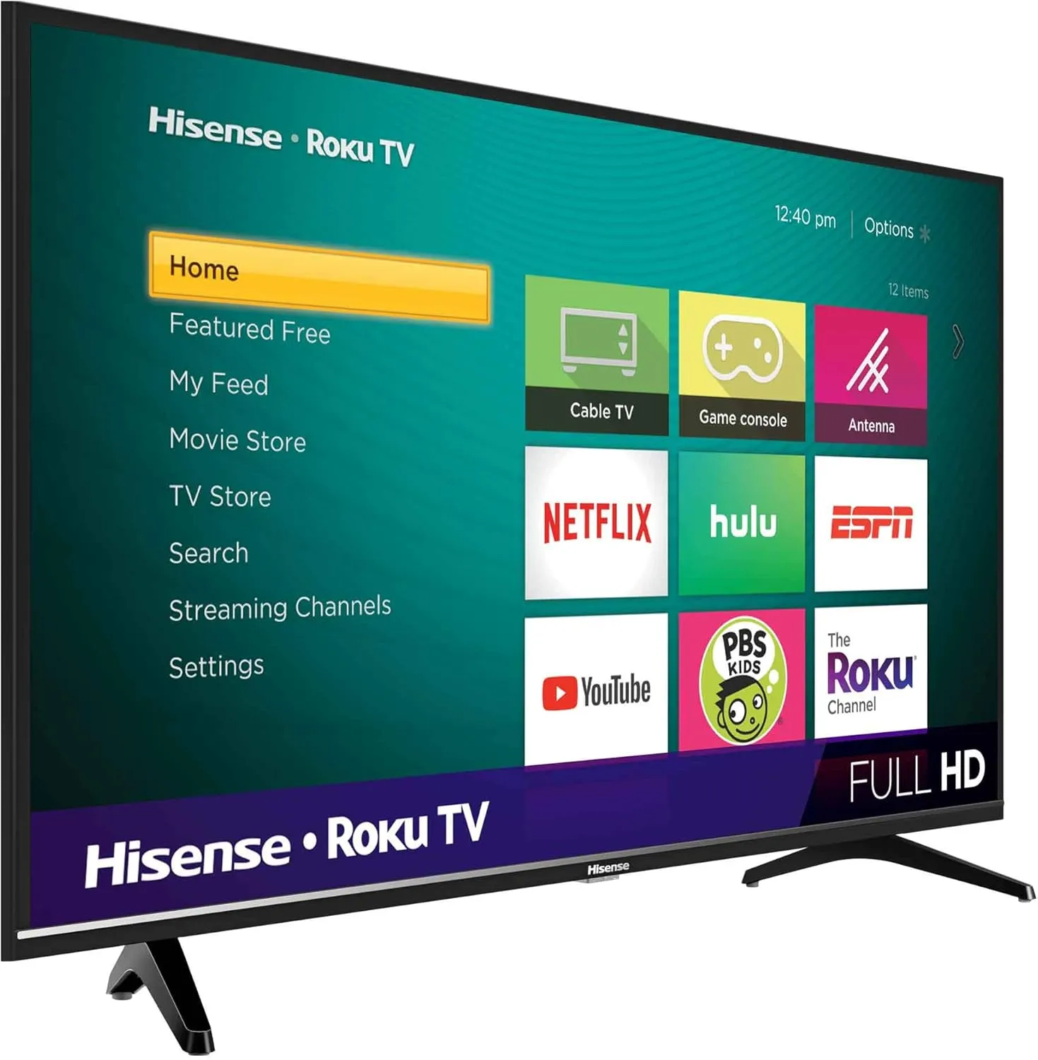 Hisense 43-Inch Class H4 Series LED Roku Smart TV with Alexa Compatibility (43H4F, 2020 Model)