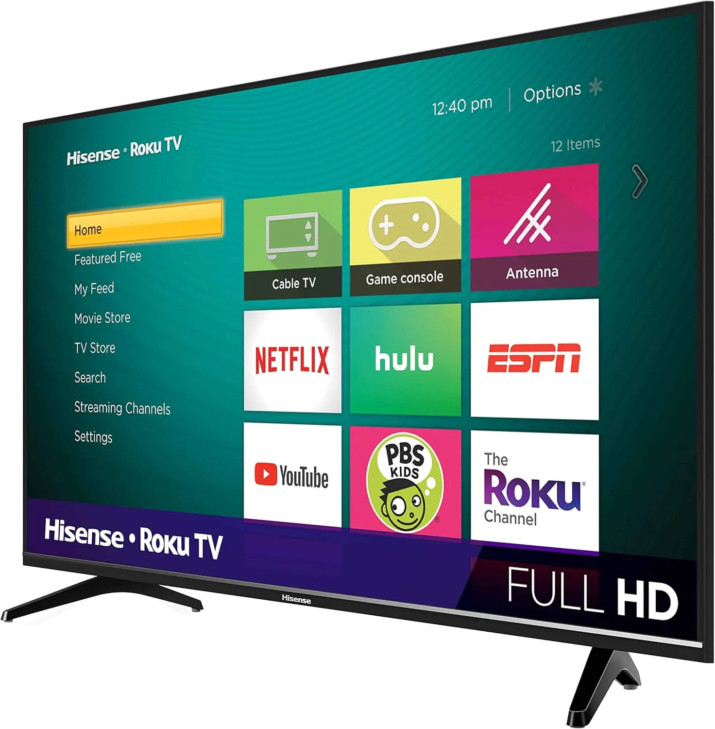Hisense 43-Inch Class H4 Series LED Roku Smart TV with Alexa Compatibility (43H4F, 2020 Model)