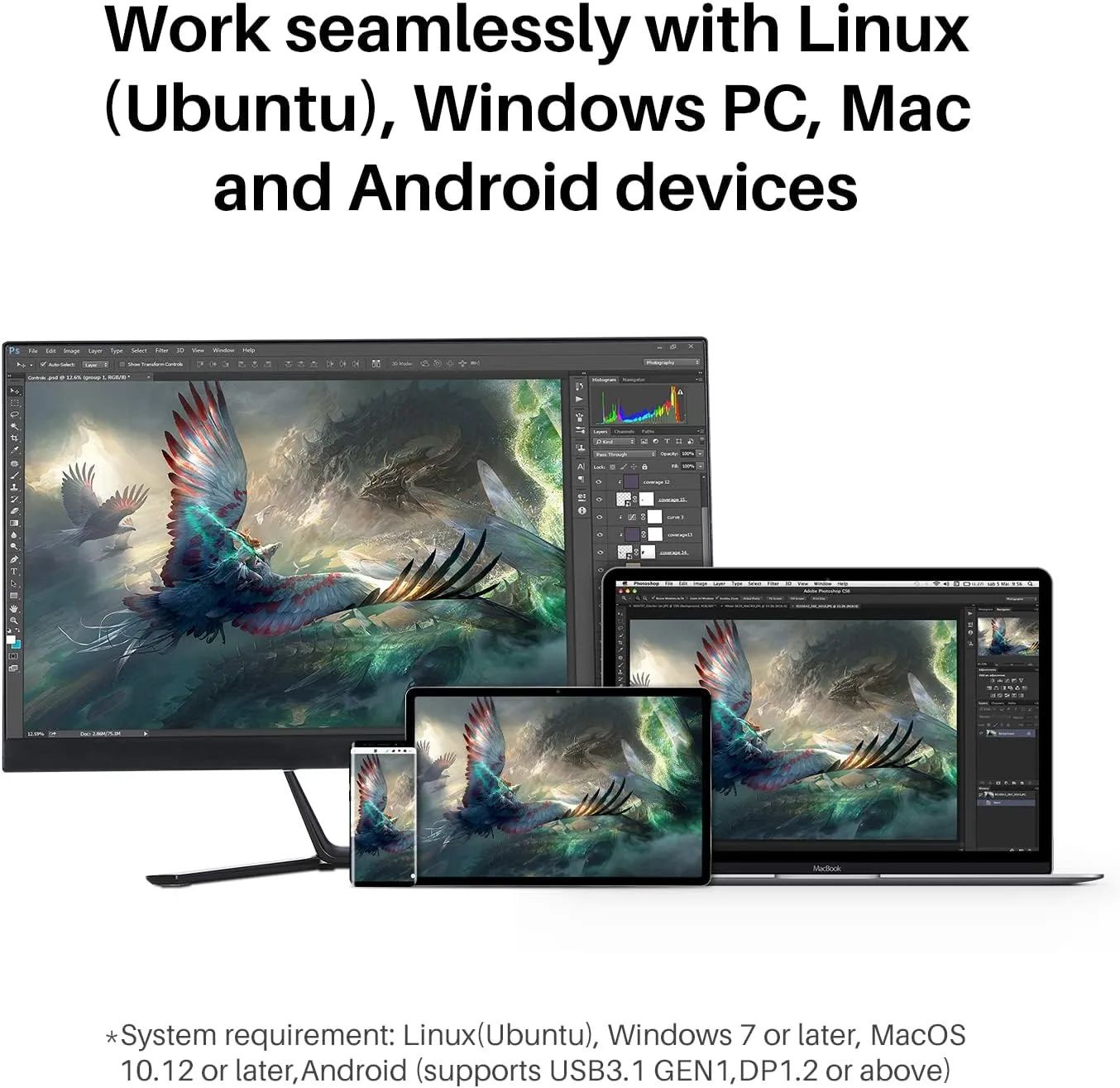 HUION Kamvas Pro 16 Plus 4K UHD Graphics Drawing Tablet with Screen Full Laminated 145% sRGB Art Tablet with Battery-Free Stylus, 15.6-inch Drawing Monitor Work with Linux, Windows PC, Mac, Android