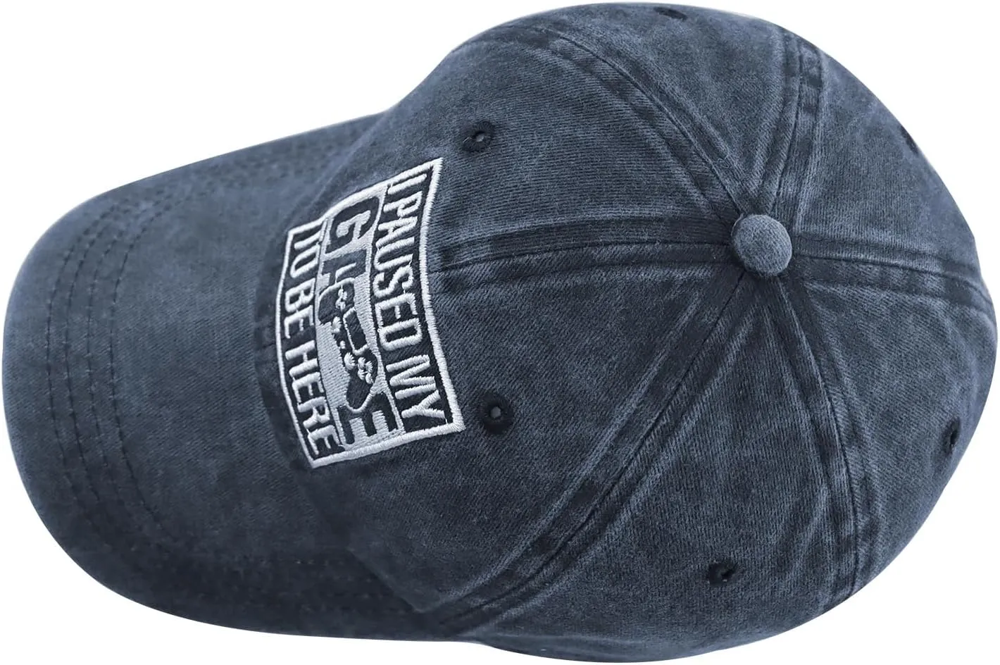 I Paused My Game to Be Here Hat for Men Women, Funny Adjustable Cotton Embroidered Gamer Baseball Cap