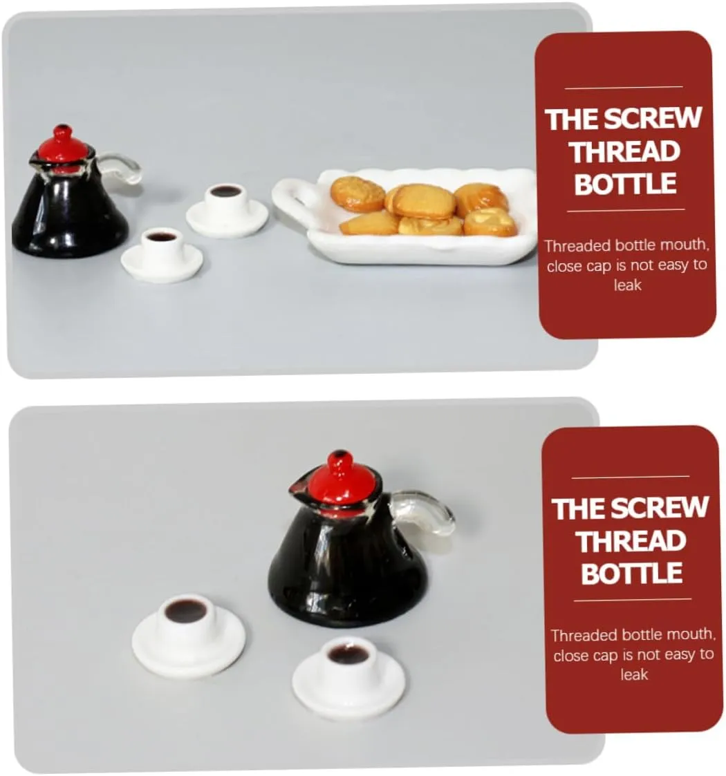 IMIKEYA 3 Sets Mini Coffee Model Tiny Cups for Desktop Wear-Resistant Mini Kitchen Adorable Food Decor Chic Miniature Room Decor