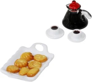 IMIKEYA 3 Sets Mini Coffee Model Tiny Cups for Desktop Wear-Resistant Mini Kitchen Adorable Food Decor Chic Miniature Room Decor
