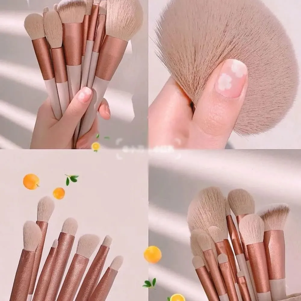 IOCCIOBB 13Pcs A Set Soft Fluffy Makeup Brushes for Cosmetics Foundation Blush Powder Eyeshadow Blending Makeup Brush Tools (Color : Green no Bag)